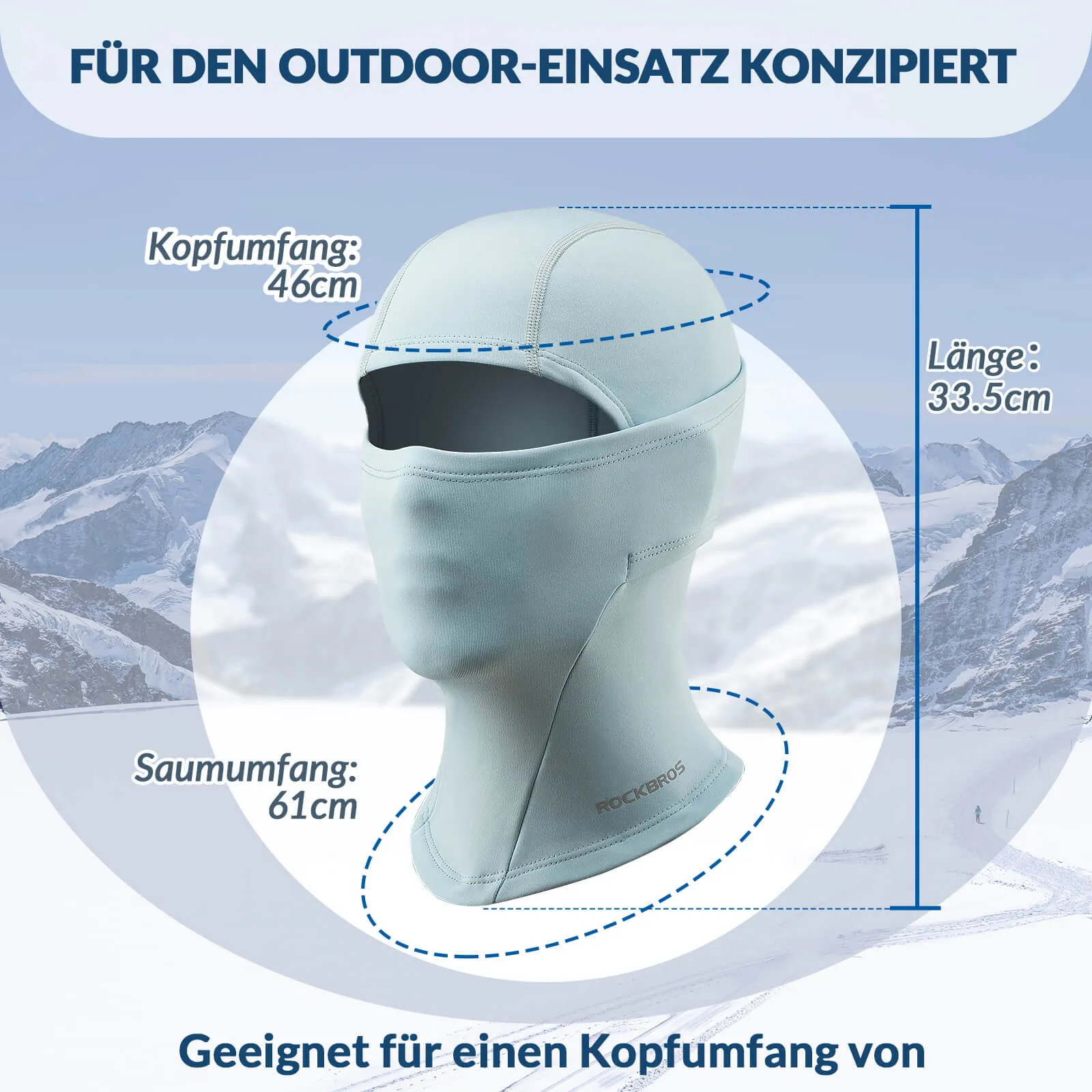 ROCKBROS Kinder Winter Sturmhaube Balaclava Warm Skimaske für Mädchen/Jungen