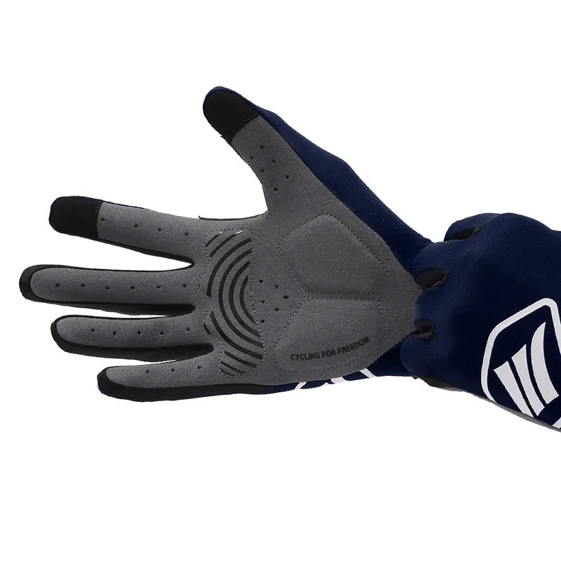 Santic Lance Men Navy Cycling Gloves Full Finger