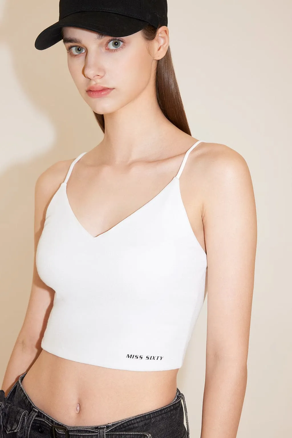 Sexy V-Neck Cropped Camisole