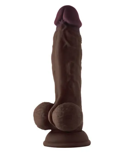 Shaft Model A 9.5" Flexskin Liquid Silicone Dildo w/ Balls