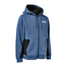 Sherpa Hoodie Lined Zip Petrol