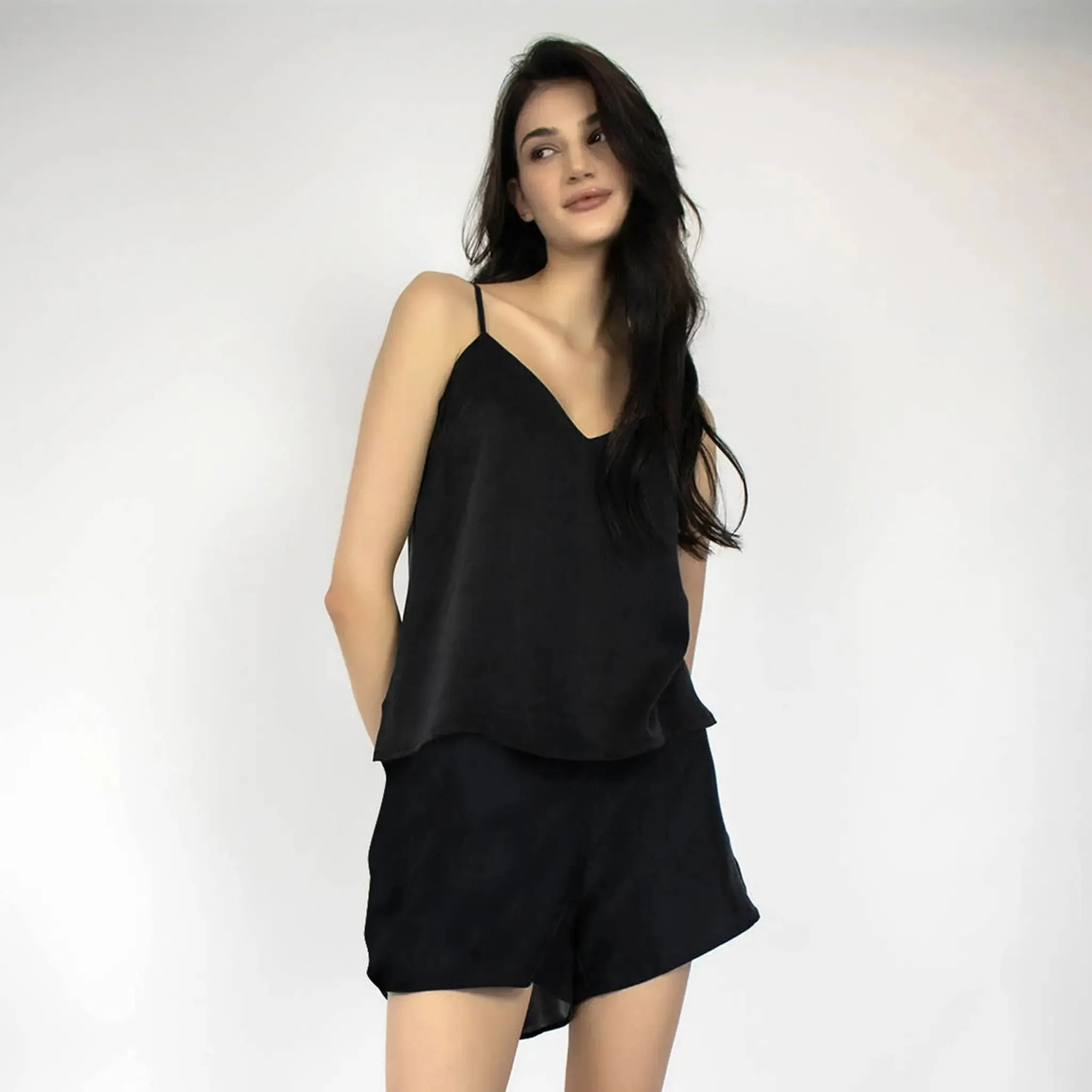 Silk Black Dreamscape Shorts