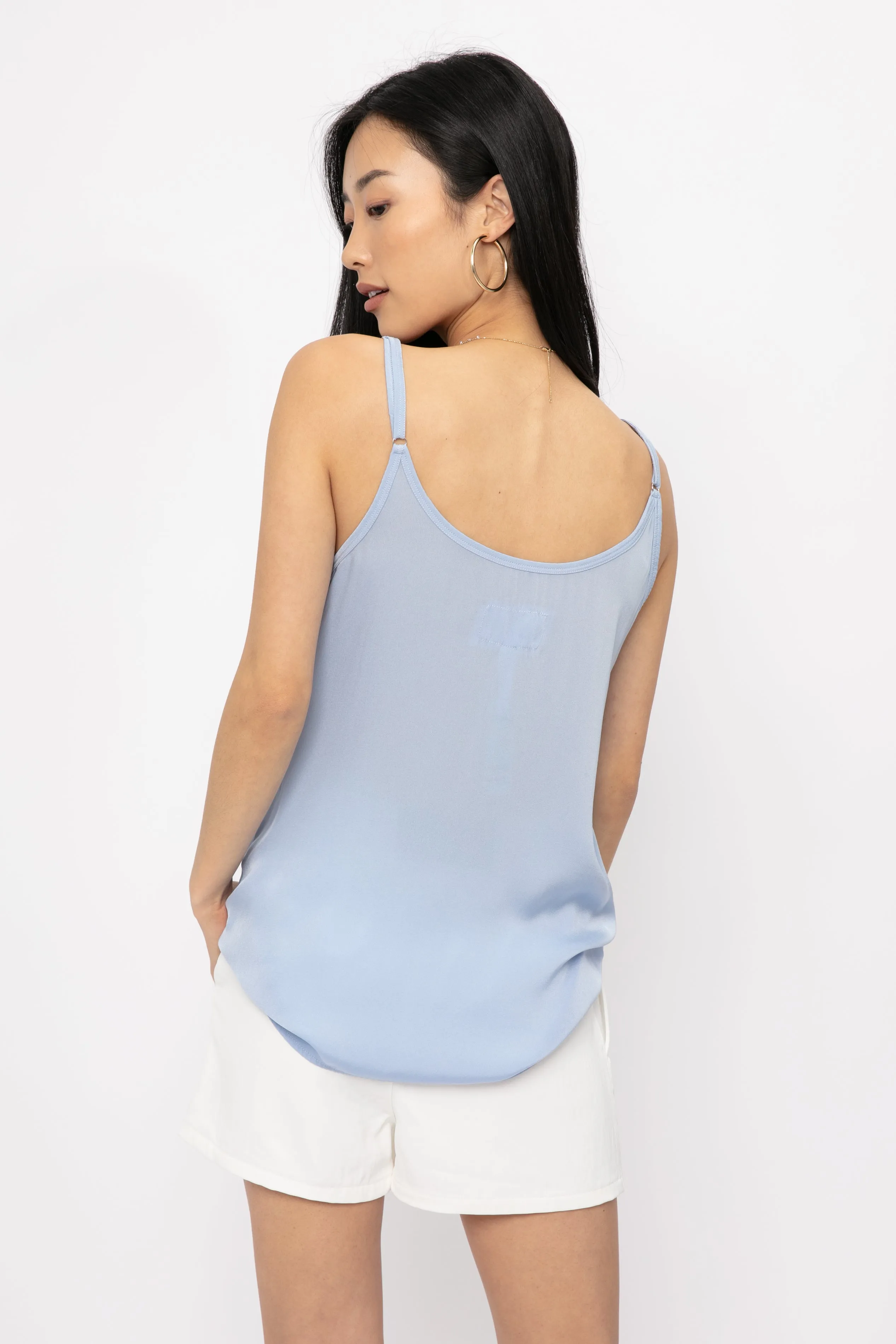 Silk Camisole in Ciel Blue