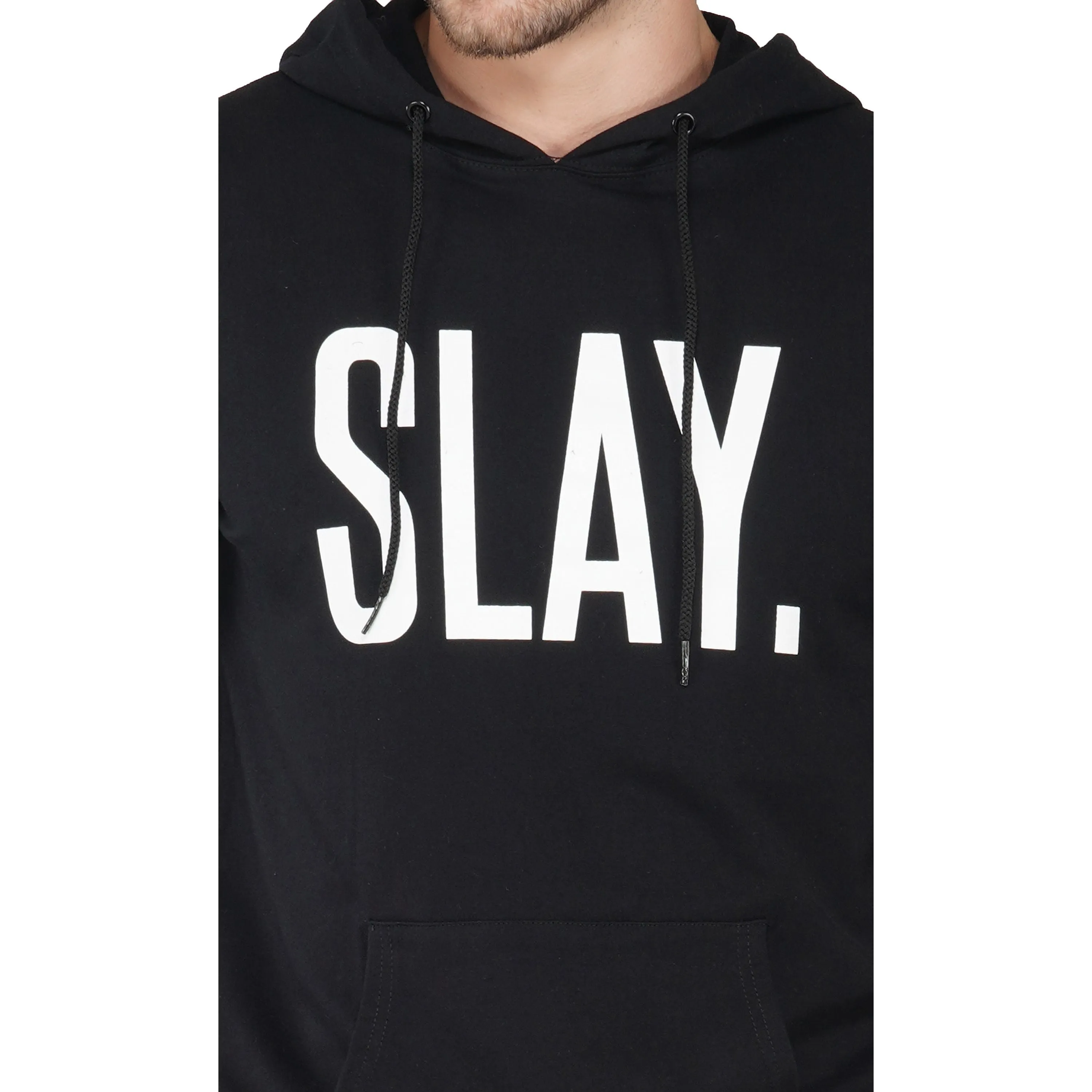 SLAY. Men's Printed Hoodie with Kangaroo Pocket