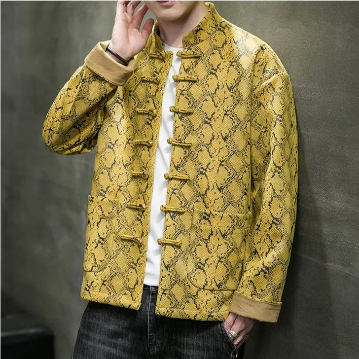 Snakeskin Pattern Cotton Outer