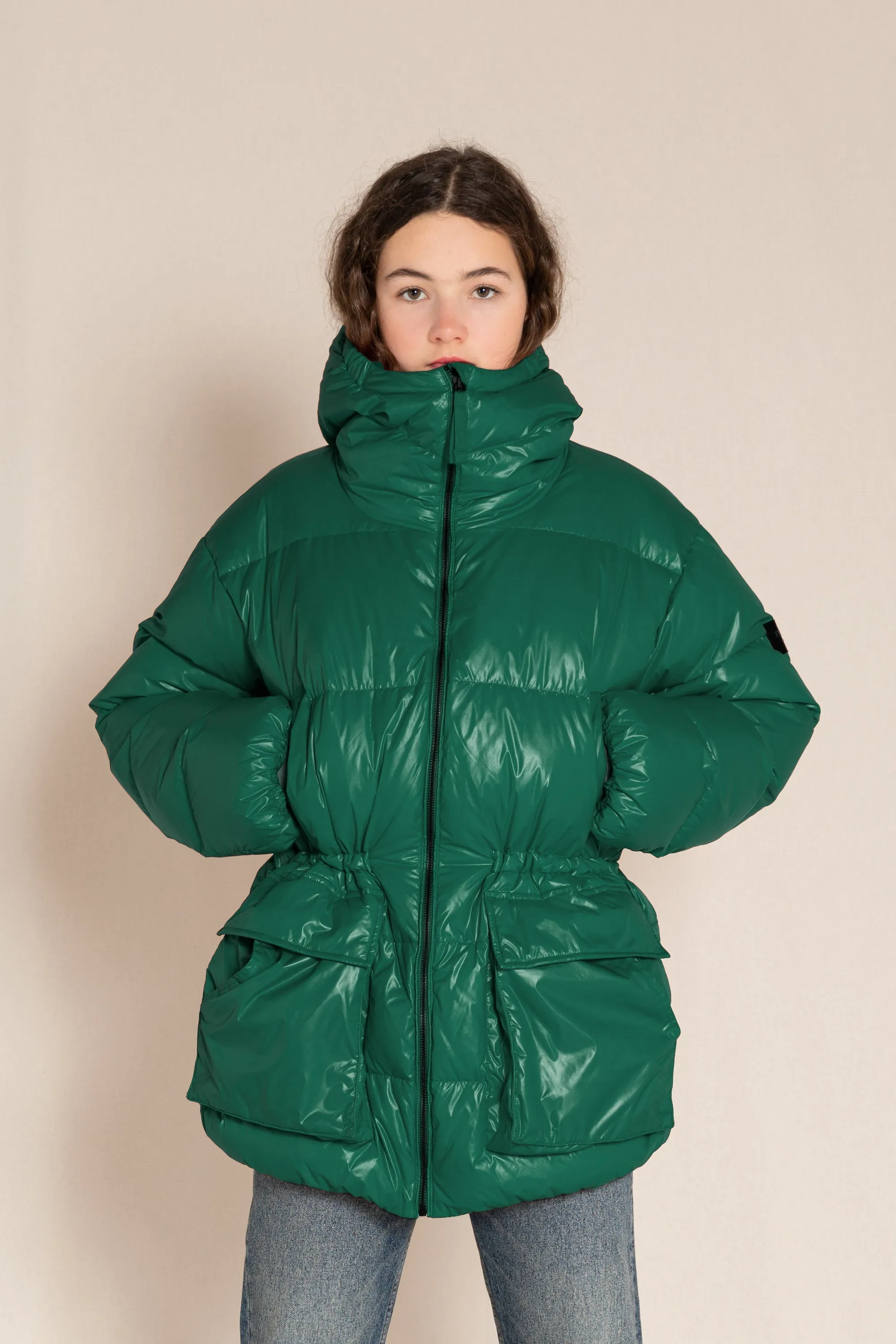 SNOWBEE Bottle Green - Down Parka