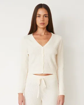 Softknit French Waffle Cardigan