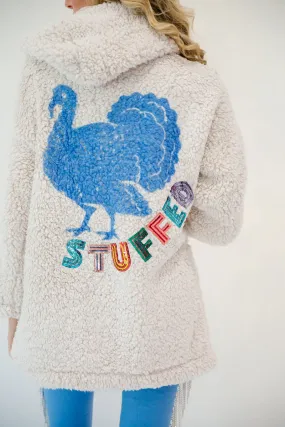 STUFFED TURKEY SHERPA COAT