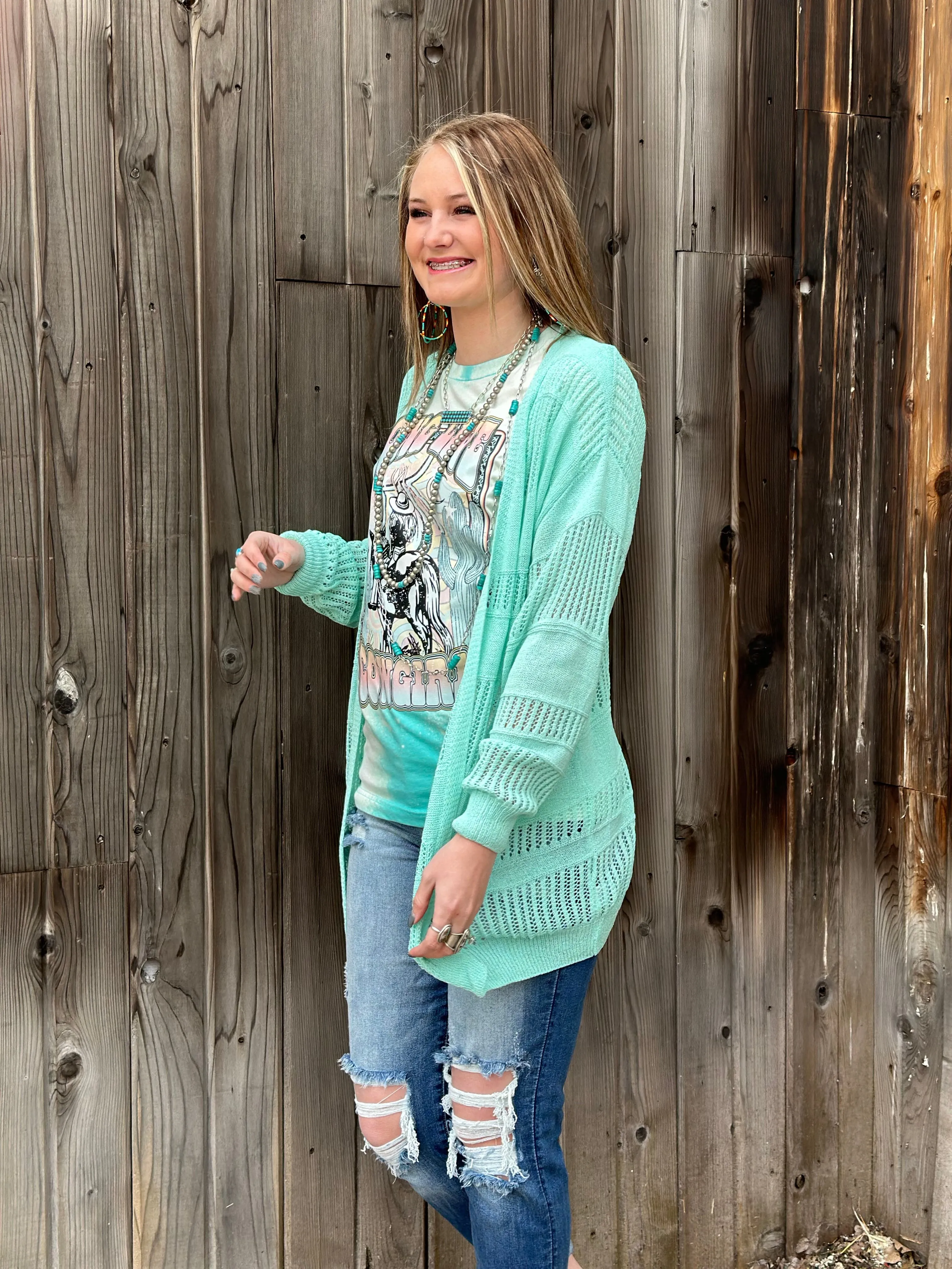 The Durango Turquoise Fall Cardigan