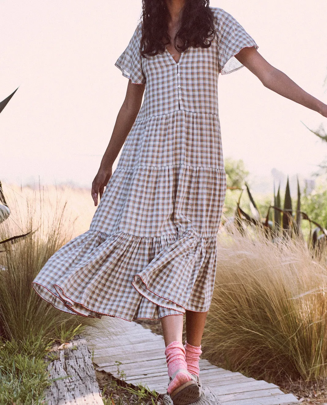 The Iris Dress, Meadow Plaid