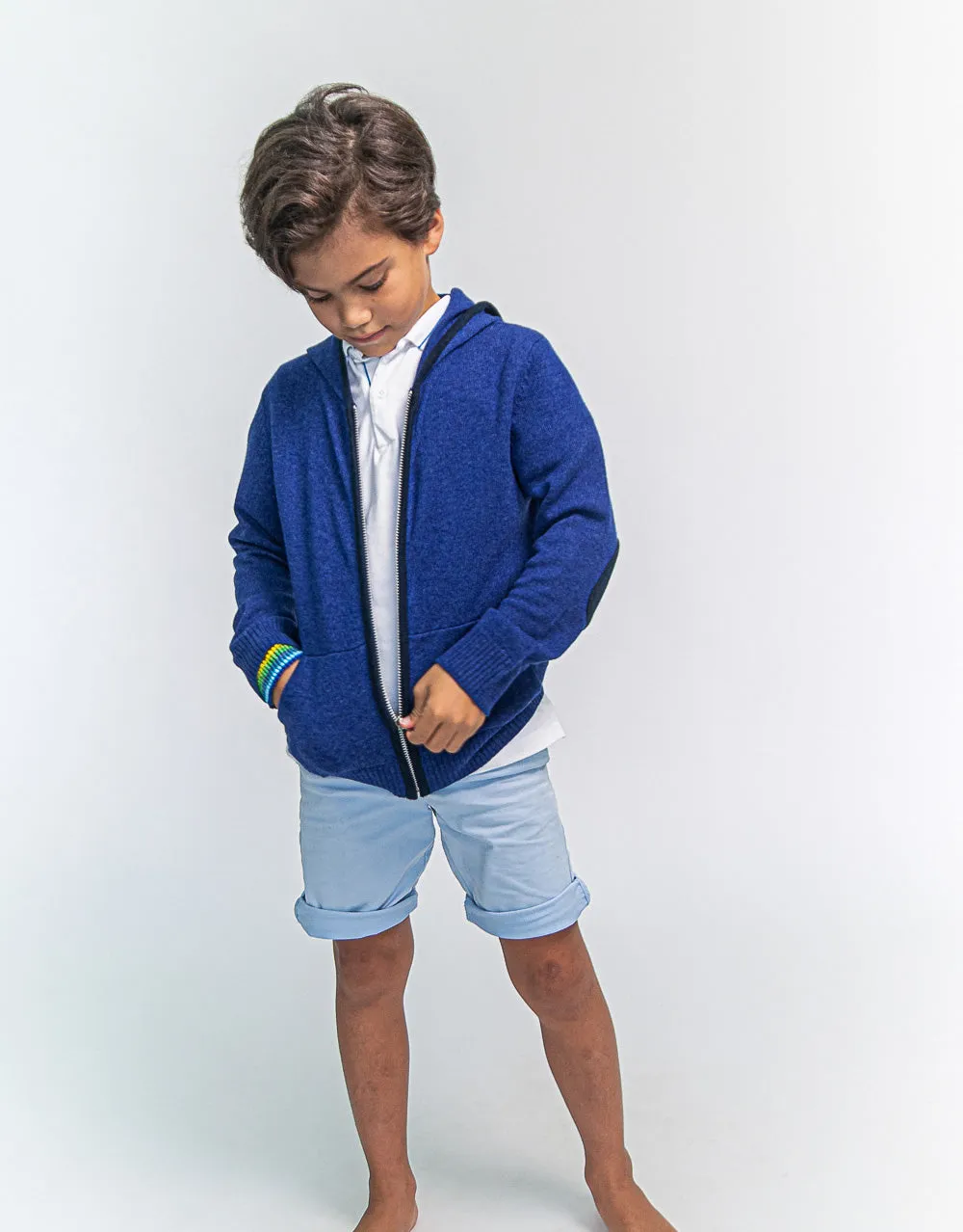 The Kids Hoodie in Indigo