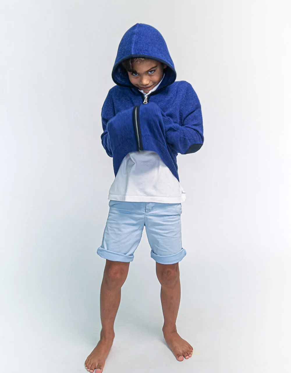 The Kids Hoodie in Indigo