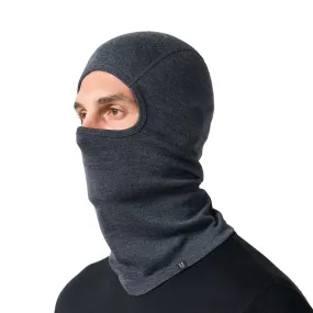 Unisex Merino 250g Balaclava Black Dark Grey Heather