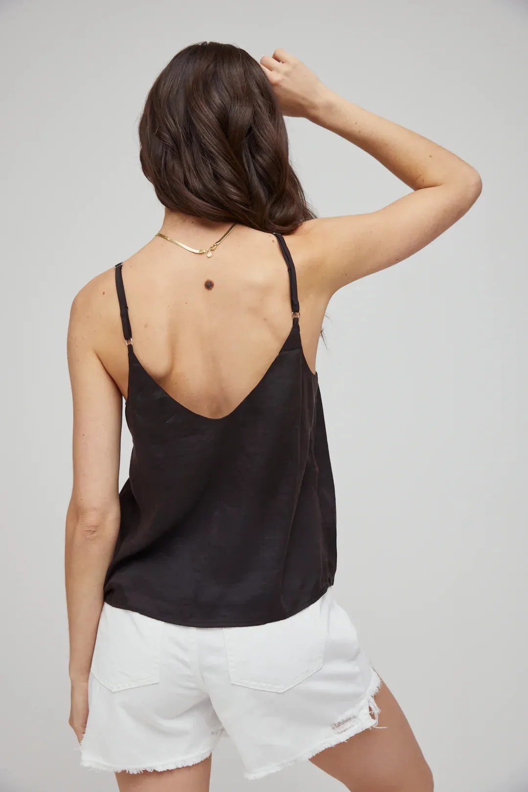 V Neck Cami - Black