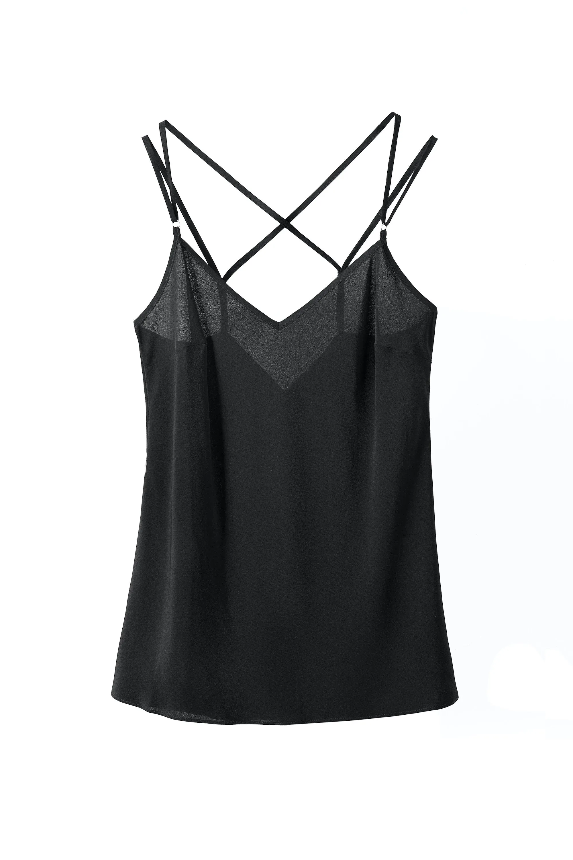 Vela Silk Camisole Black