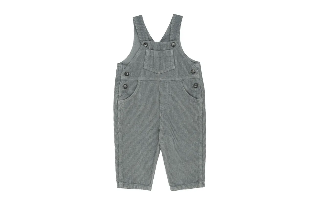 Velvet Overall - Light Grey