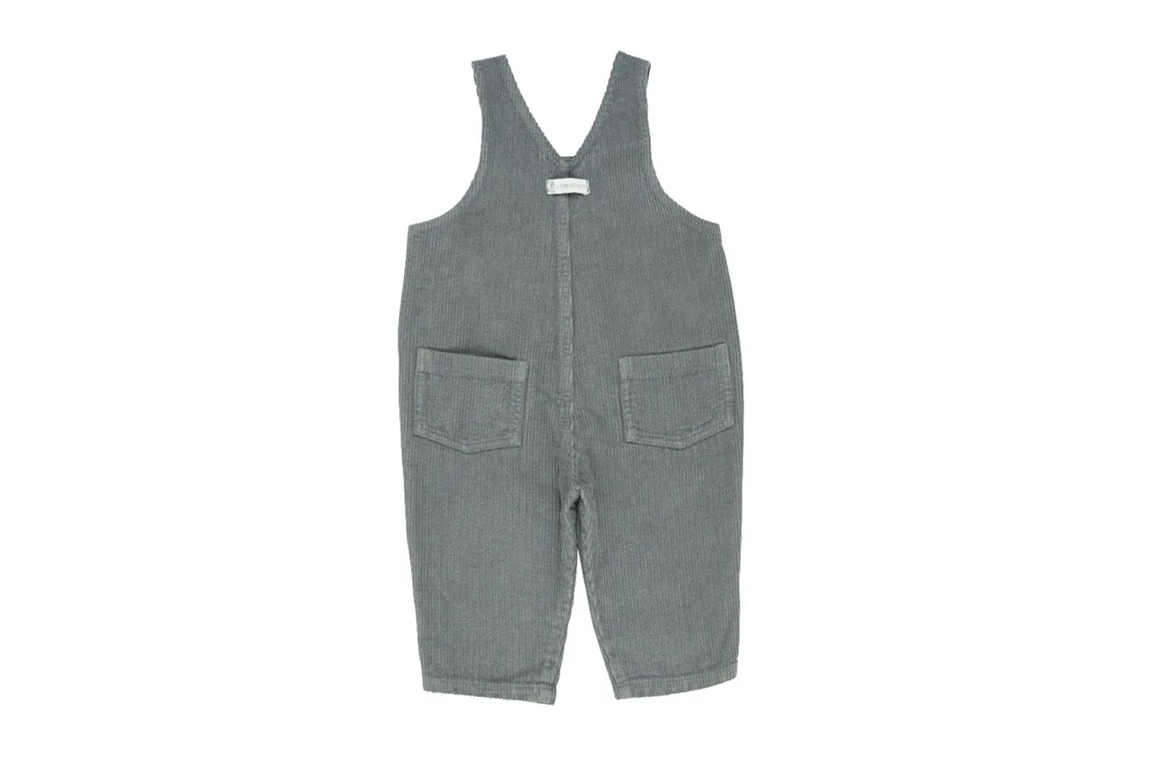 Velvet Overall - Light Grey