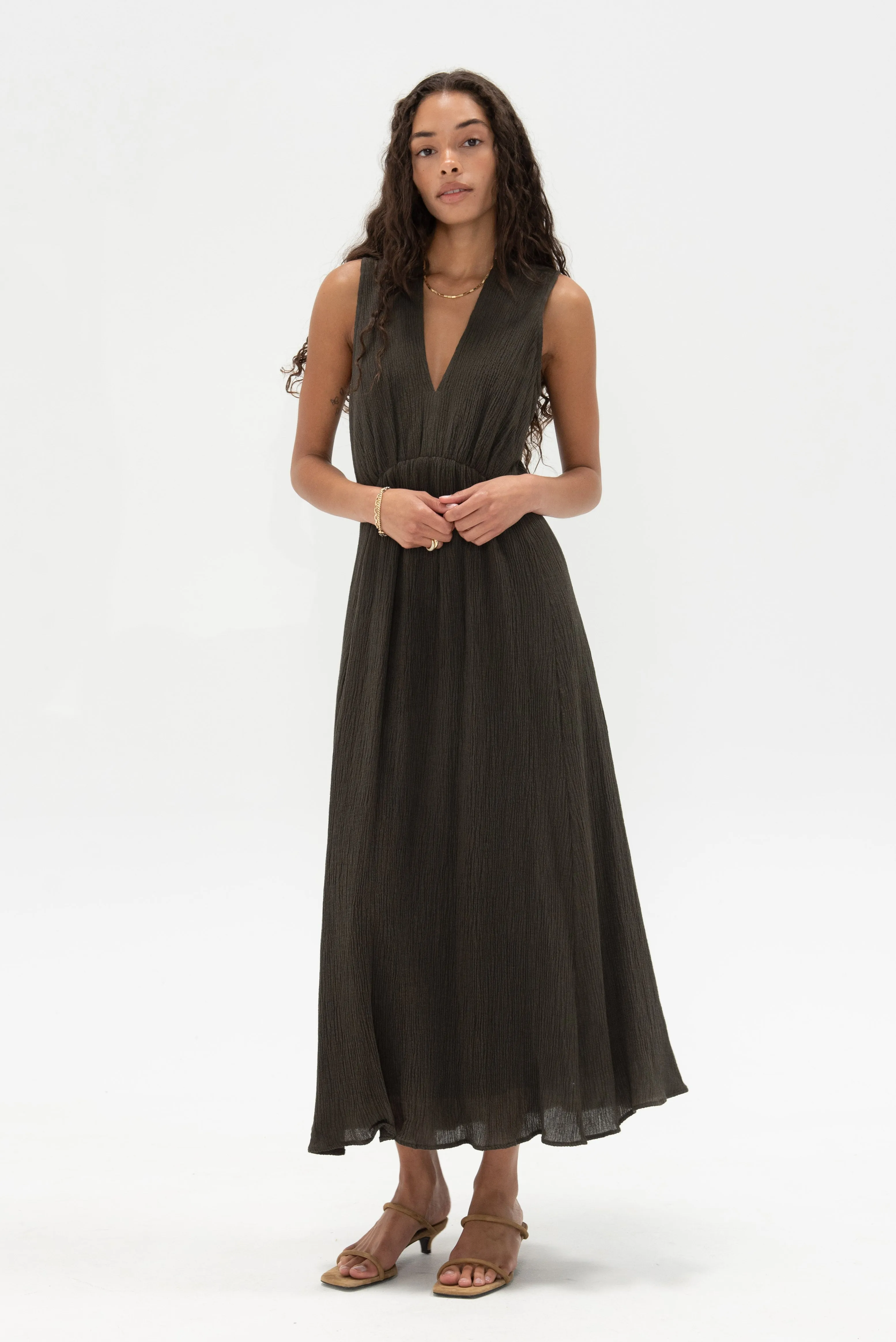 Ventosa Dress, Charcoal