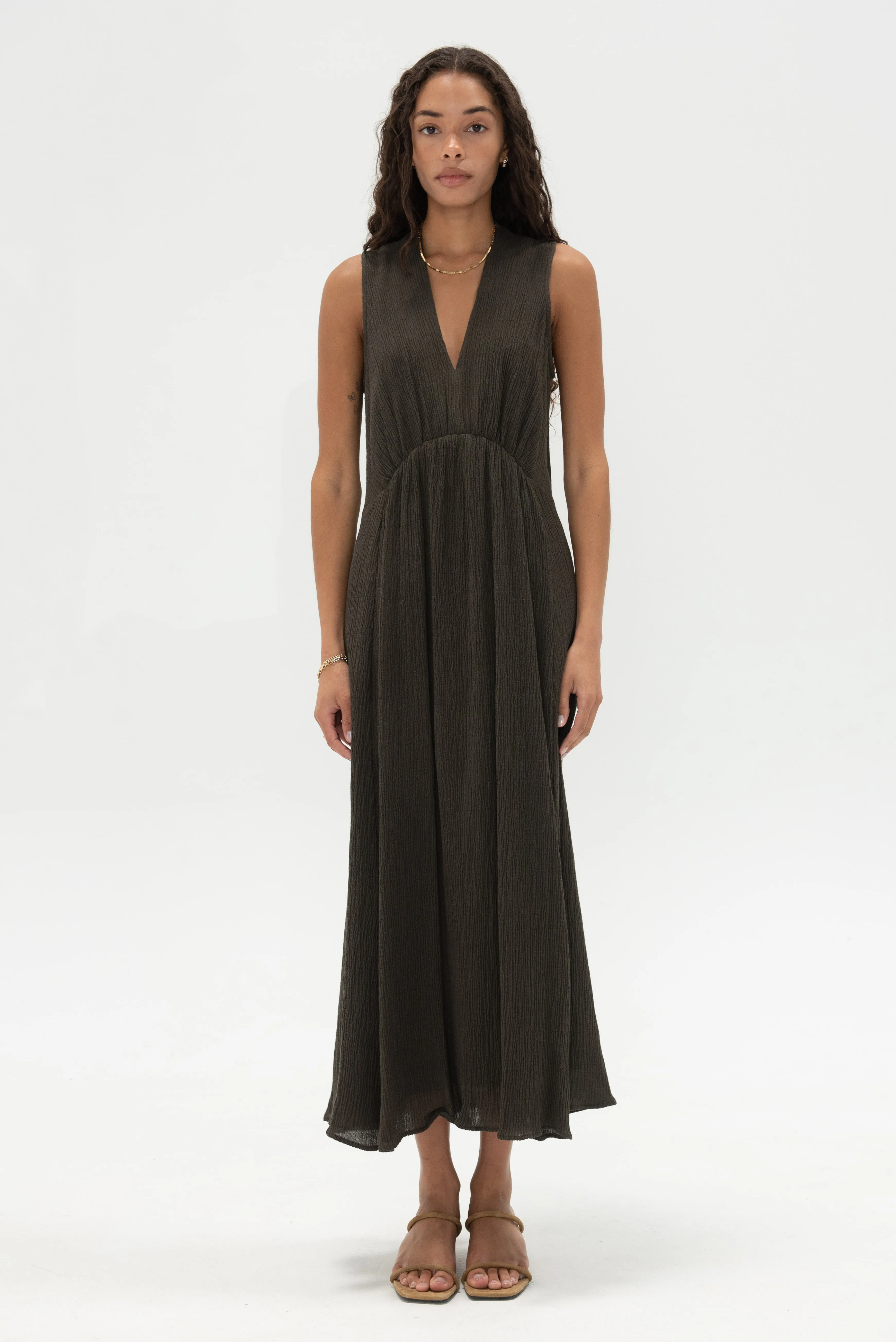 Ventosa Dress, Charcoal