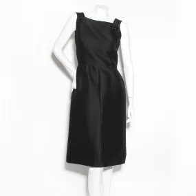 Vintage Black Sleeveless A-Line Dress