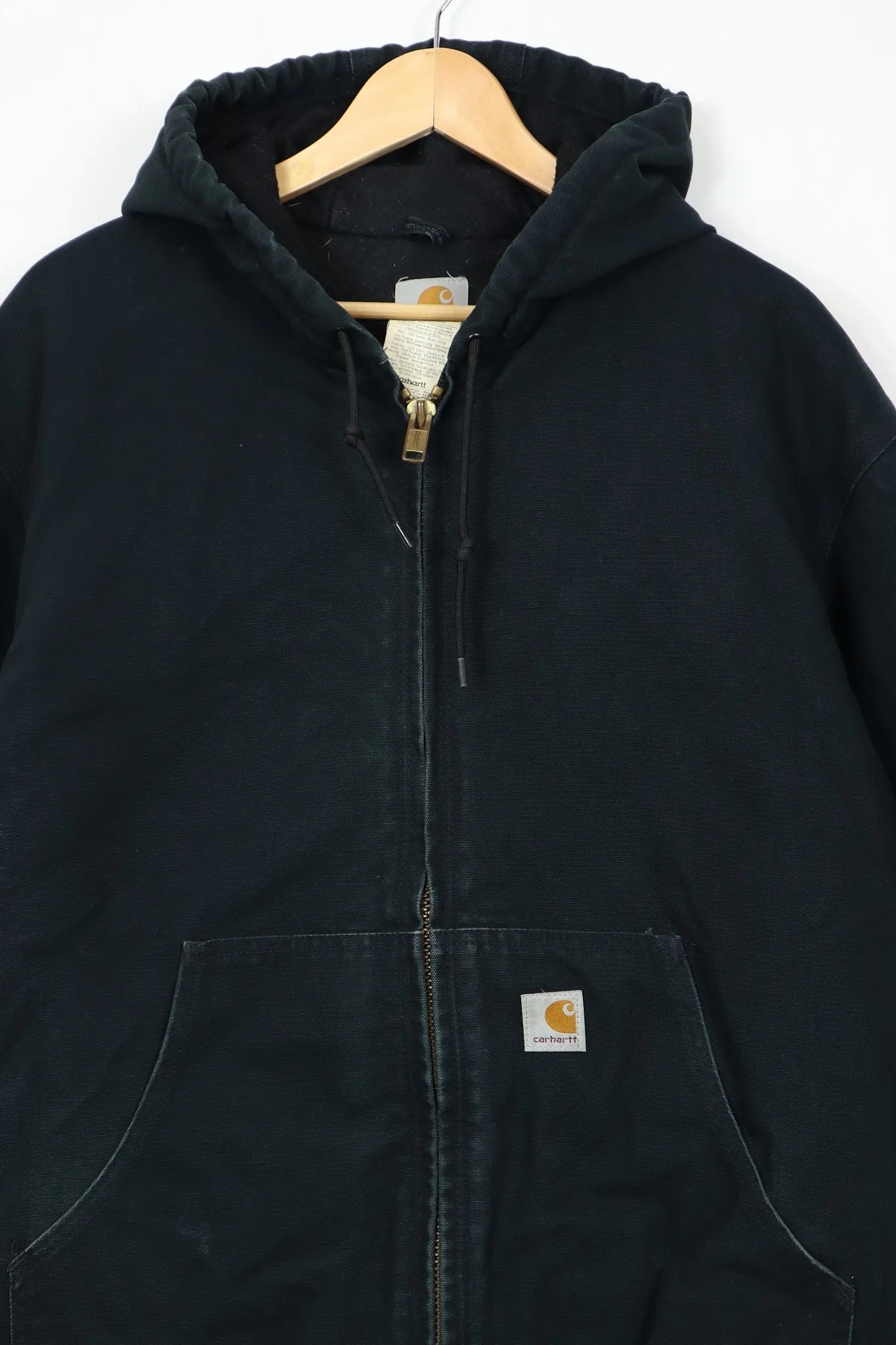 Vintage Carhartt Black Hooded Jacket