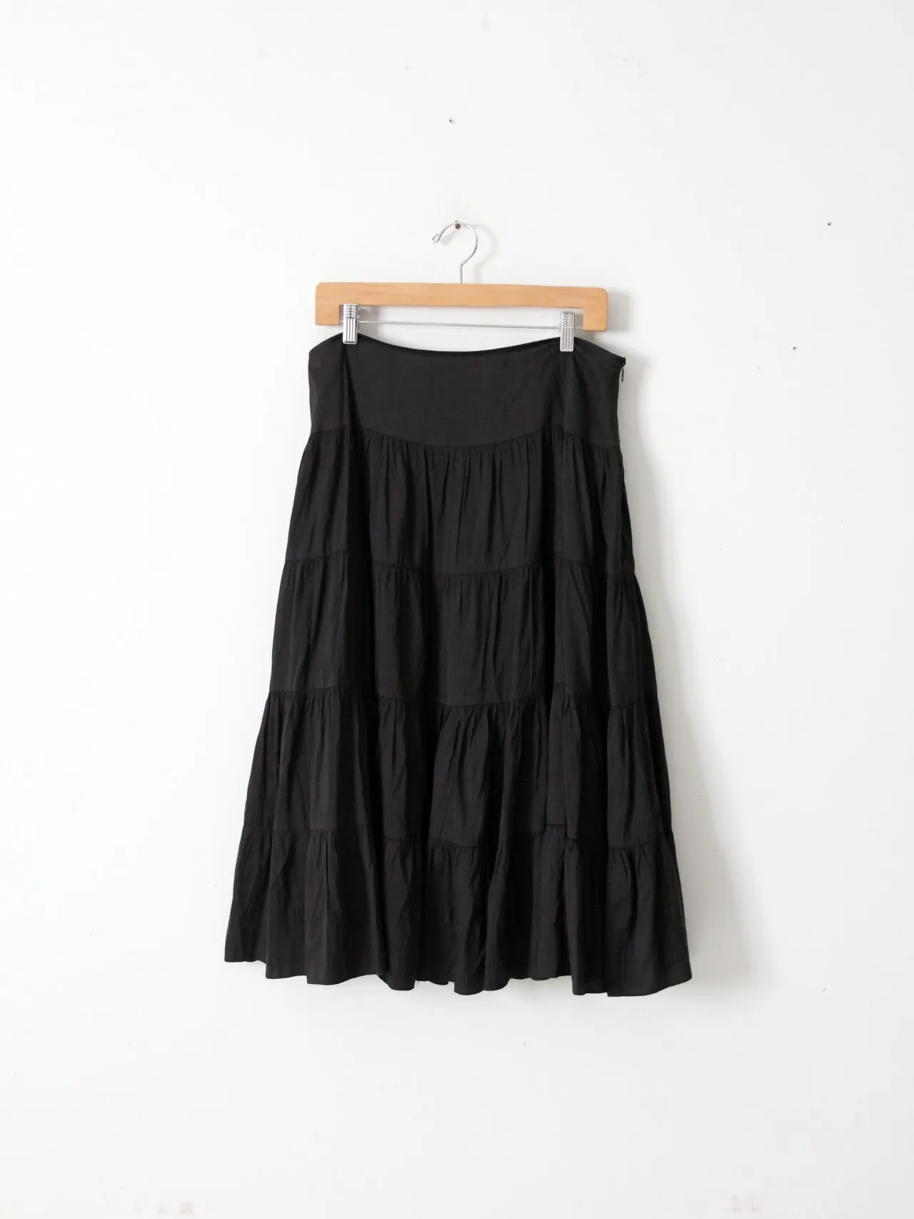 vintage silk peasant skirt