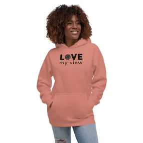 Volleyball Hoodie (with black lettering)