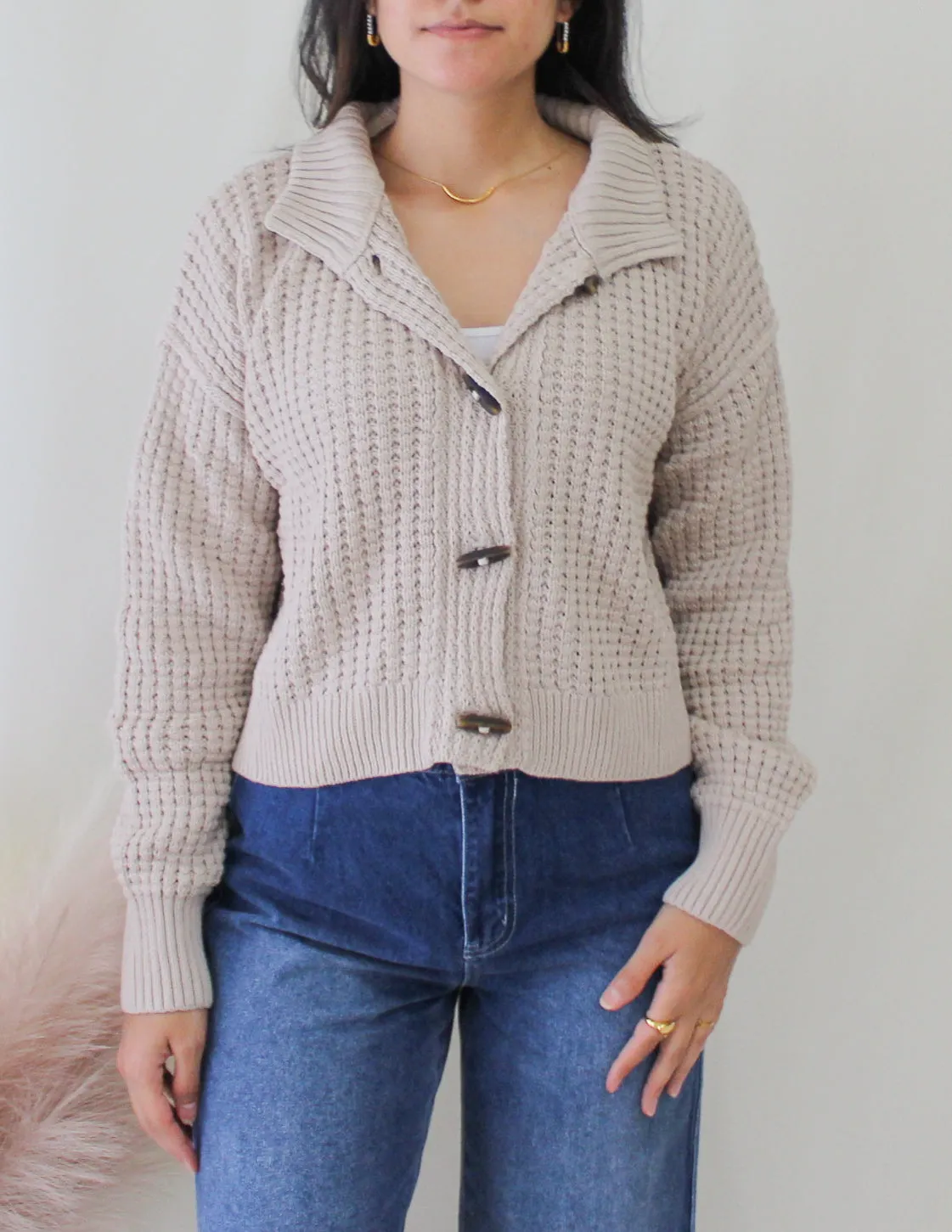 Waffle Knit Sweater