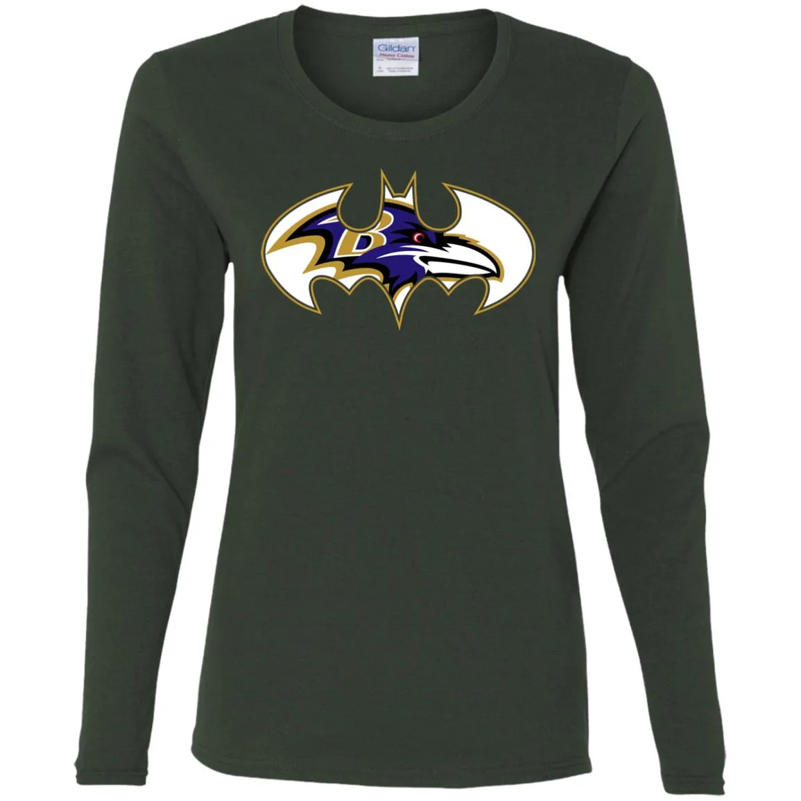 We Are The Baltimore Ravens Batman Nfl Mashup Women Long Sleeve Shirt