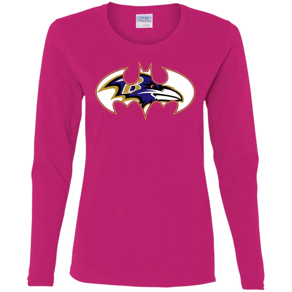 We Are The Baltimore Ravens Batman Nfl Mashup Women Long Sleeve Shirt