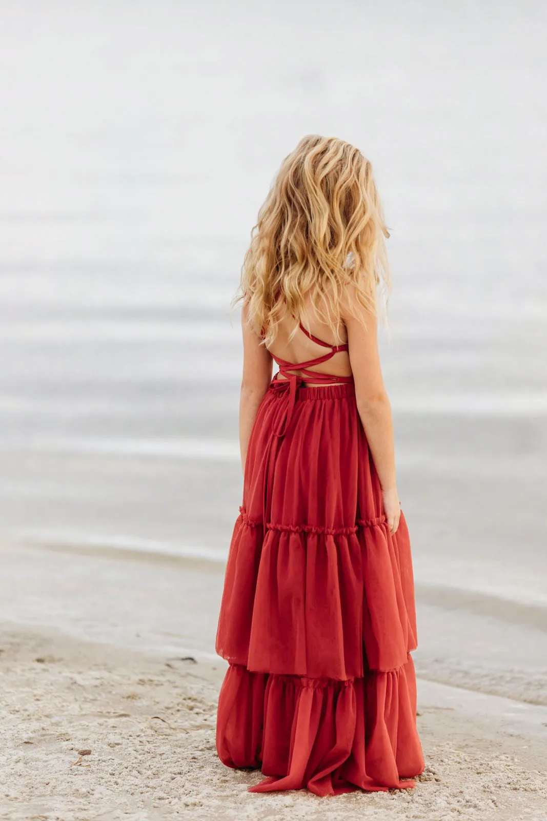 Wendy Dress (venetian red tulle)