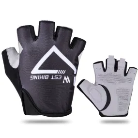 WEST BIKING YP0211215 Riding Gloves Summer Half Finger Breathable Outdoor Cycling Gloves, Size: L(Black)