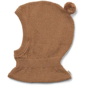 Wheat Caramel Knitted Balaclava Pomi