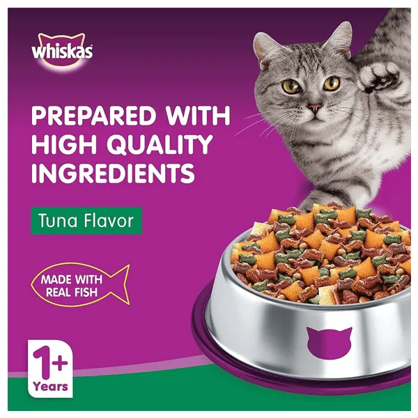 Whiskas Cat Food Tuna Flavour 1  Year 480g Pouch