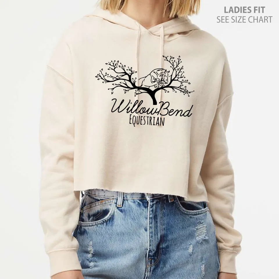 Willowbend Large Logo Ladies Cropped Premium Hoodie (WBT003-AFX64CRP)