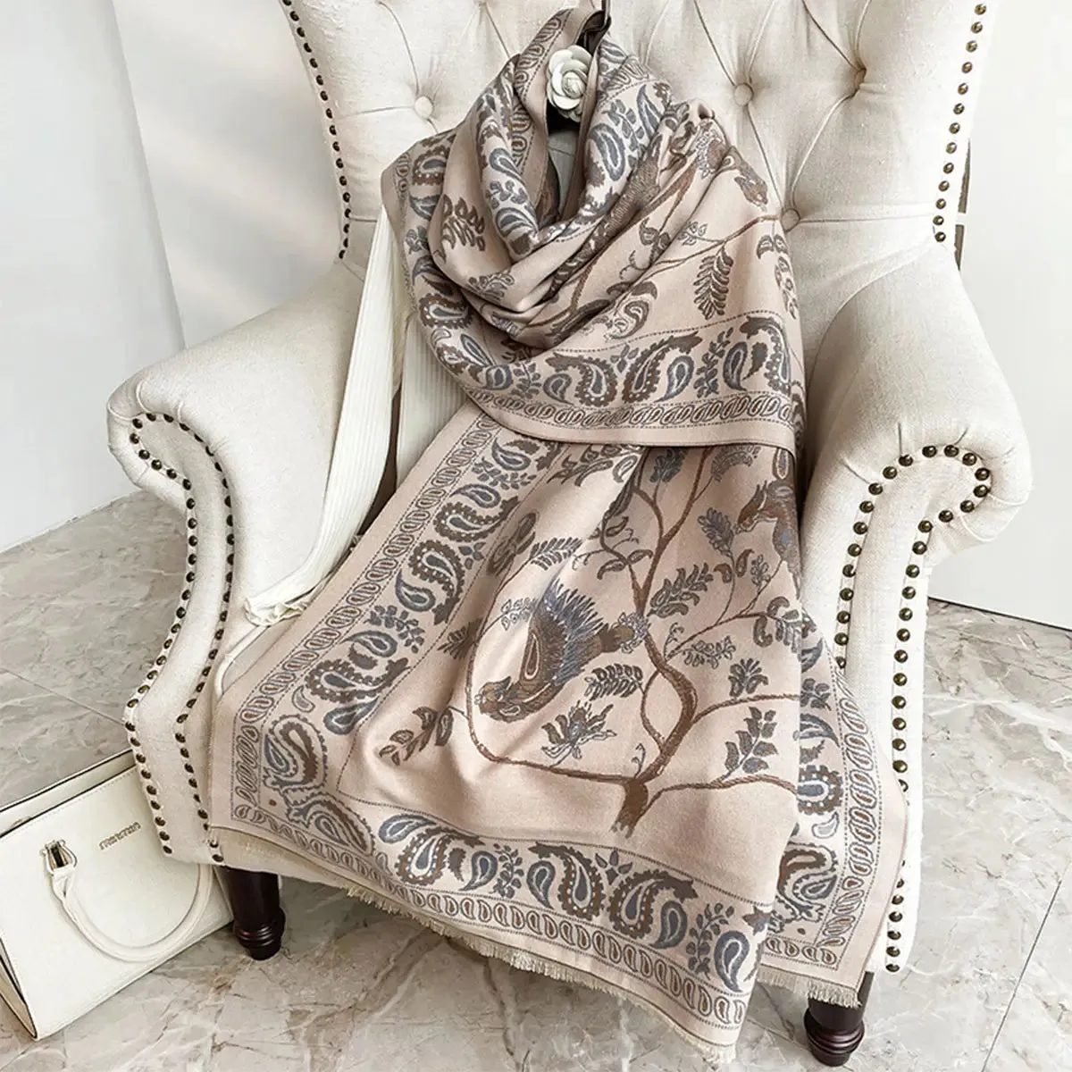 Women Winter Warm Shawl Wrap Thick Blanket Scarf