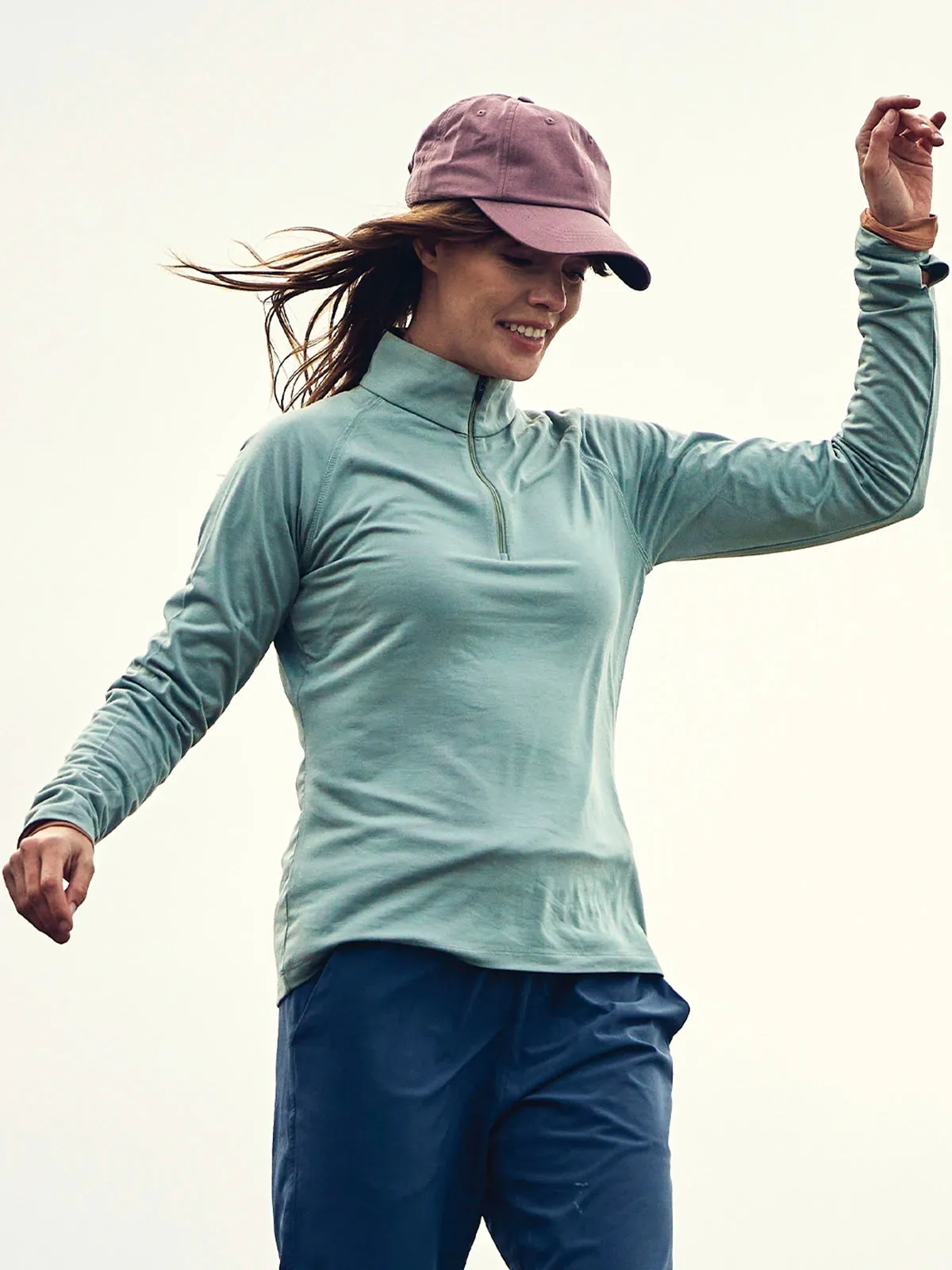 Women's Bamboo Flex Quarter Zip - Canyon