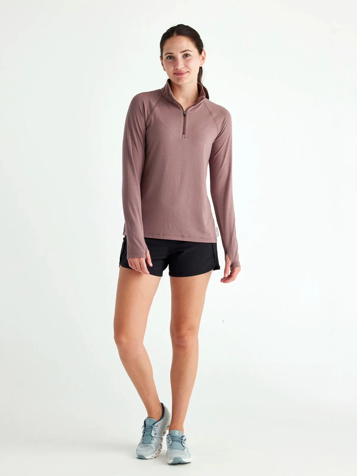 Women's Bamboo Flex Quarter Zip - Canyon