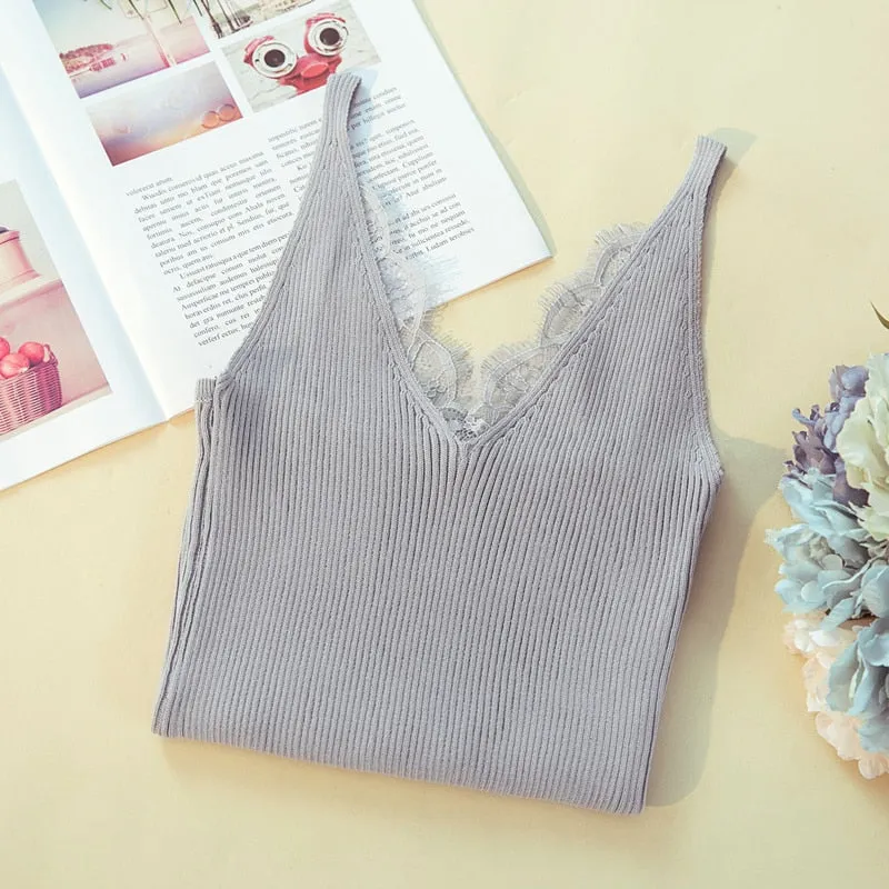 Women's Camisole Lace Tanks Tops