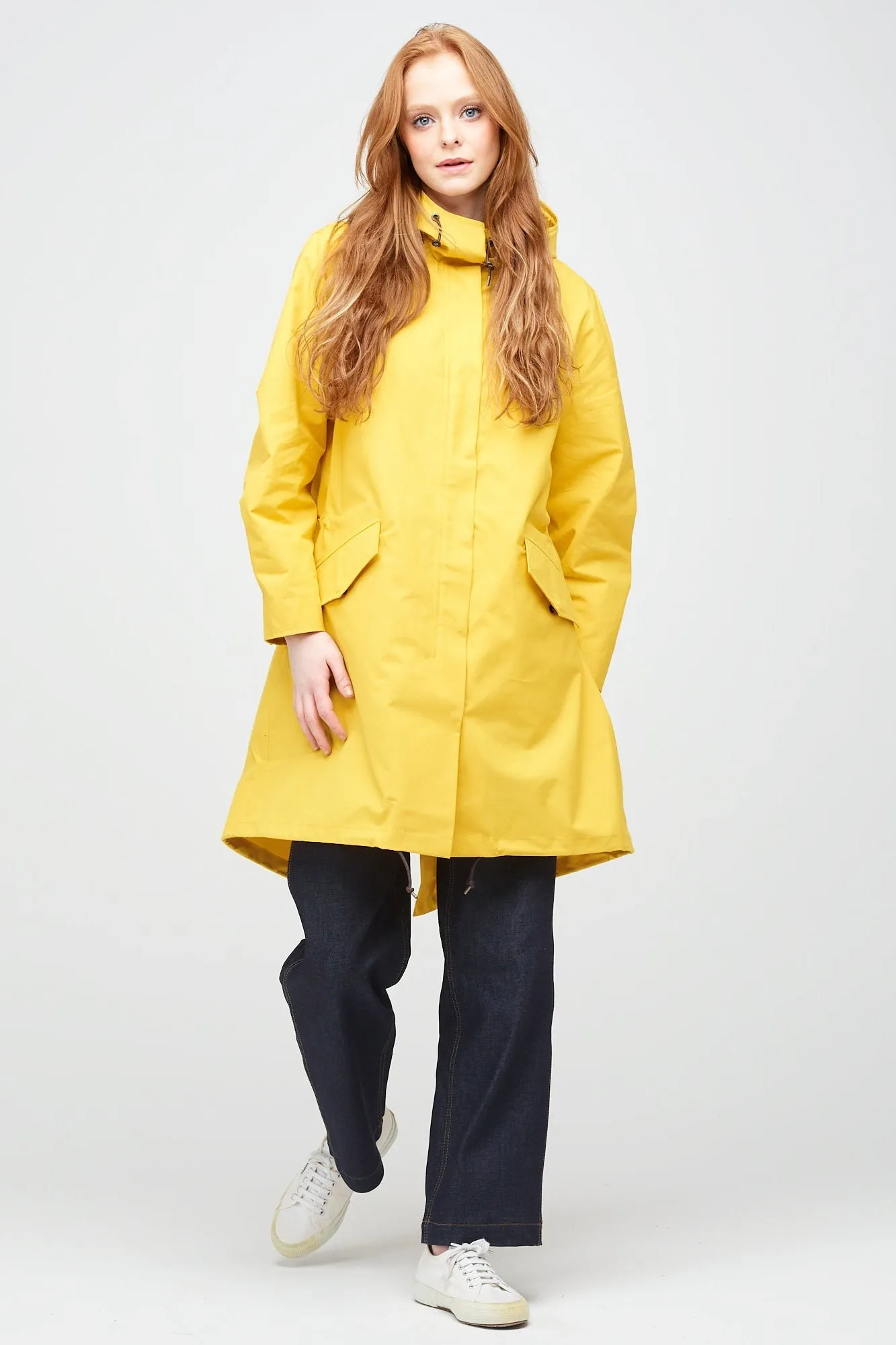 Women's Long Parka - Yellow