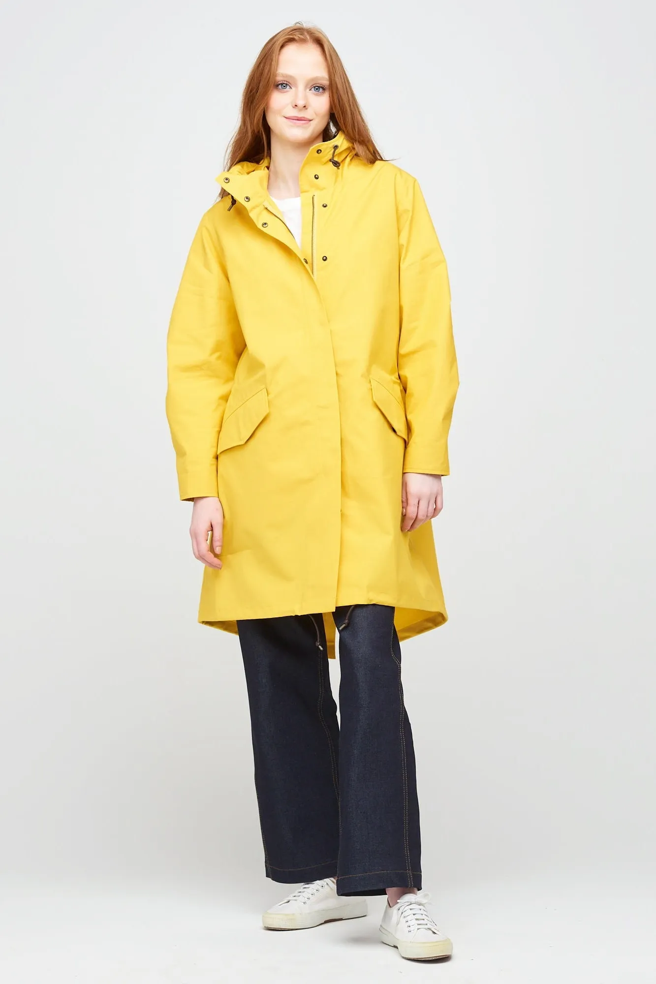 Women's Long Parka - Yellow