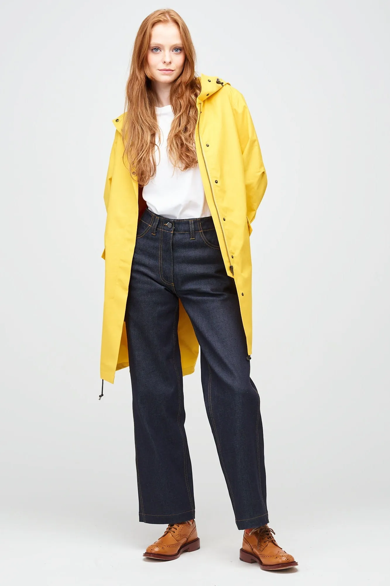 Women's Long Parka - Yellow