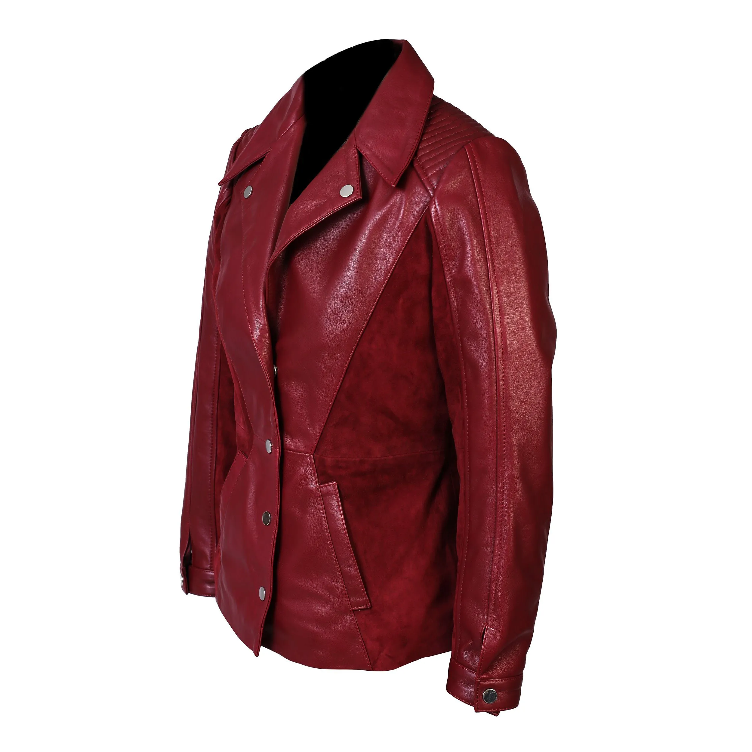 Womens Myrcella Suede Leather Blazer